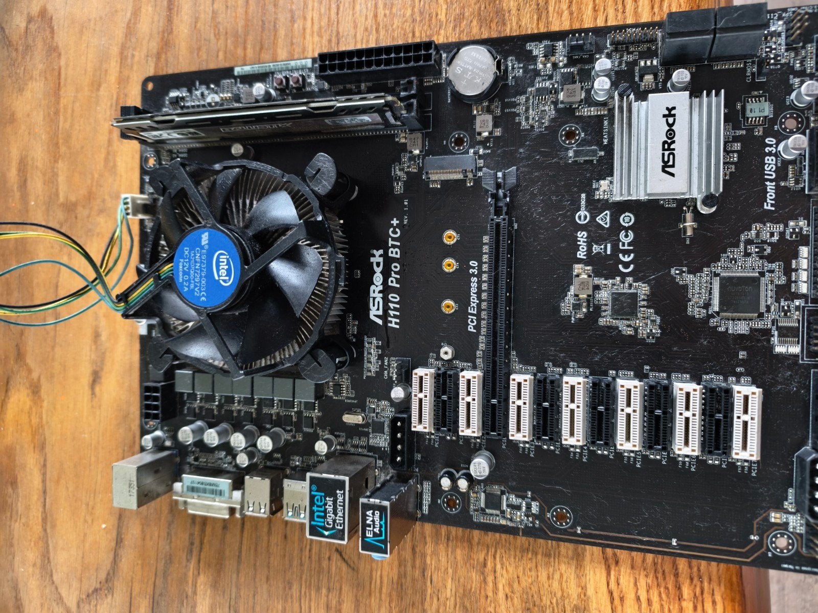 H110 pro btc+ moederbord met geheugen, Computers en Software, Moederborden, Ophalen of Verzenden