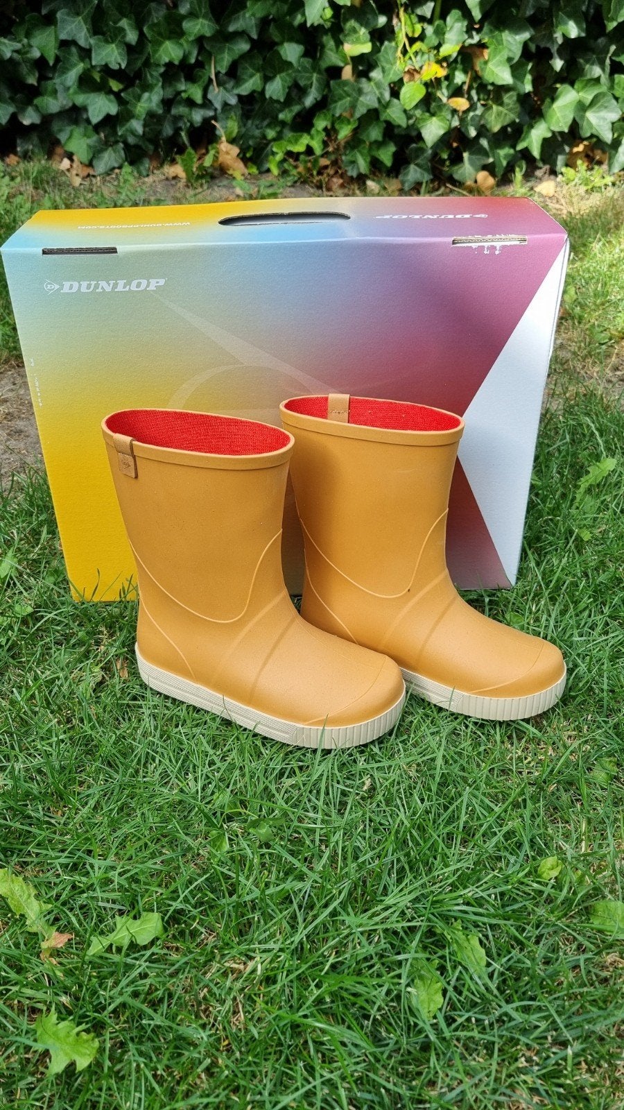 dunlop Puddle Jumper Turmeric Brown regenlaarsjes, Jongen of Meisje, Nieuw, Ophalen of Verzenden, Laarzen