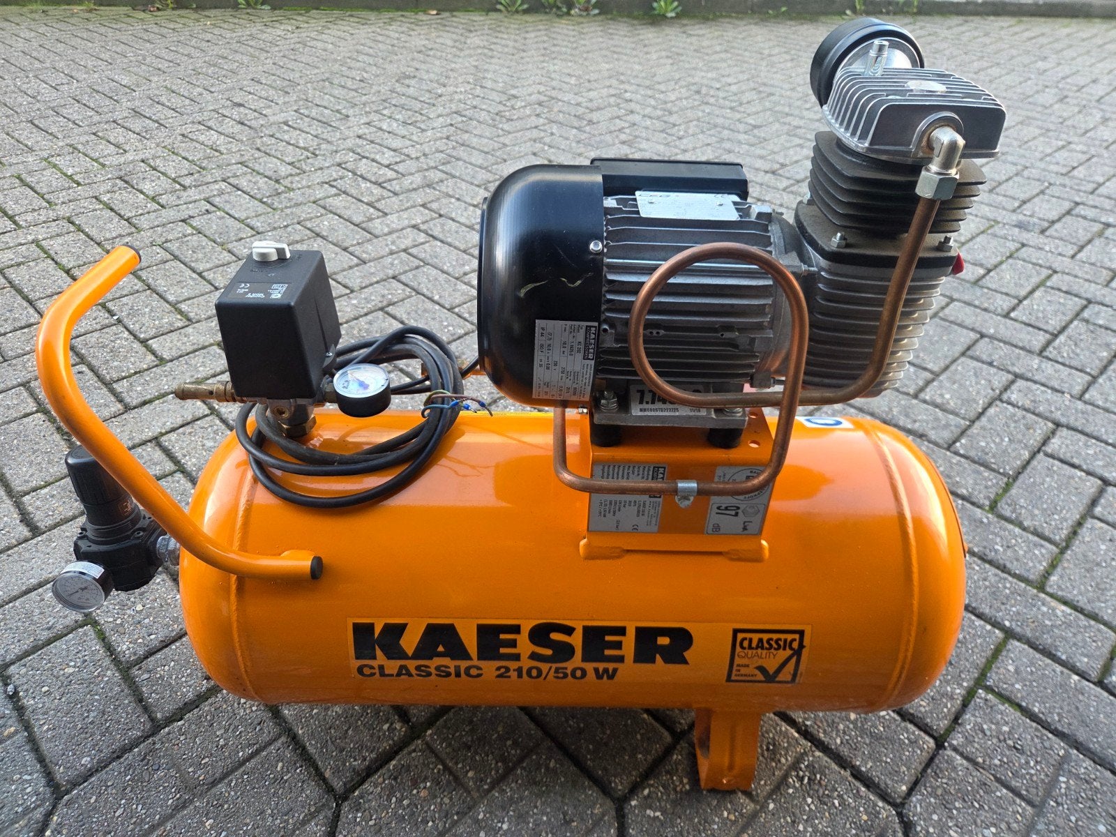 Kaeser Classic 210/50 W compressor – 50 liter – 230 V – 2019, 25 tot 100 liter, Ophalen, Gebruikt, 200 tot 400 liter/min