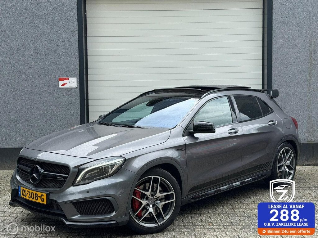 Mercedes GLA-klasse AMG 45 4Matic Edition 1 automaat / pano, Auto's, Gebruikt, Euro 6, 4 cilinders, 360 pk