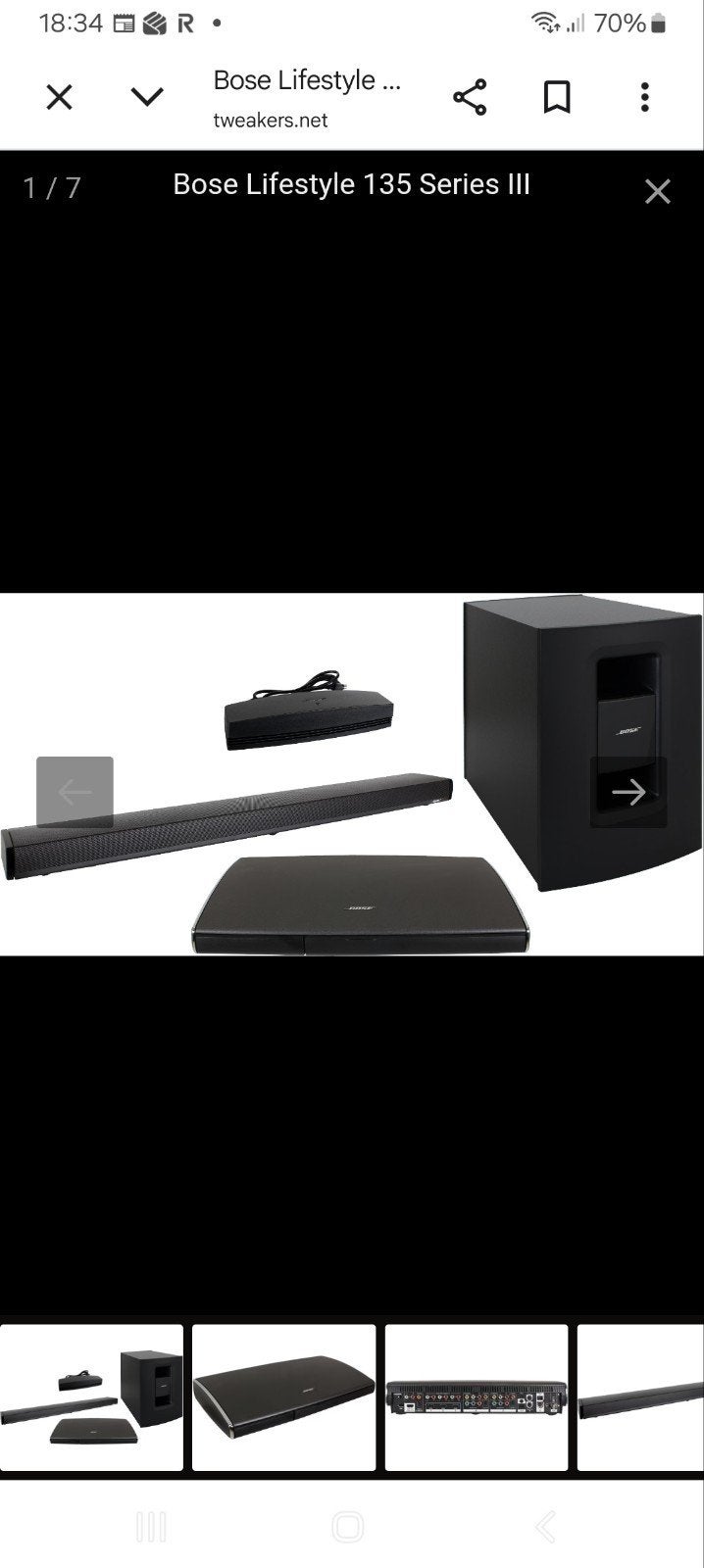 Bose Lifestyle 135 Series III Home Entertainment Systeem, Audio, Tv en Foto, Ophalen of Verzenden, Zo goed als nieuw, Soundbar