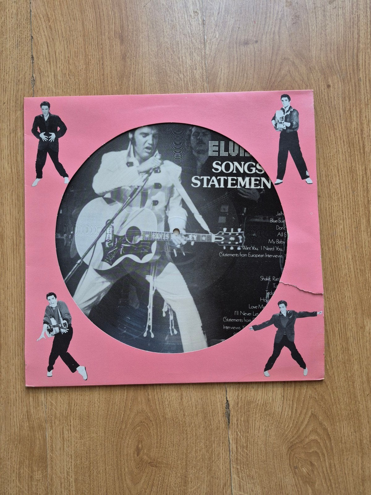 Elvis Presley - Songs & Statement Picture Disc., Cd's en Dvd's, Vinyl Singles, LP, Gebruikt, Ophalen of Verzenden, Picture disc