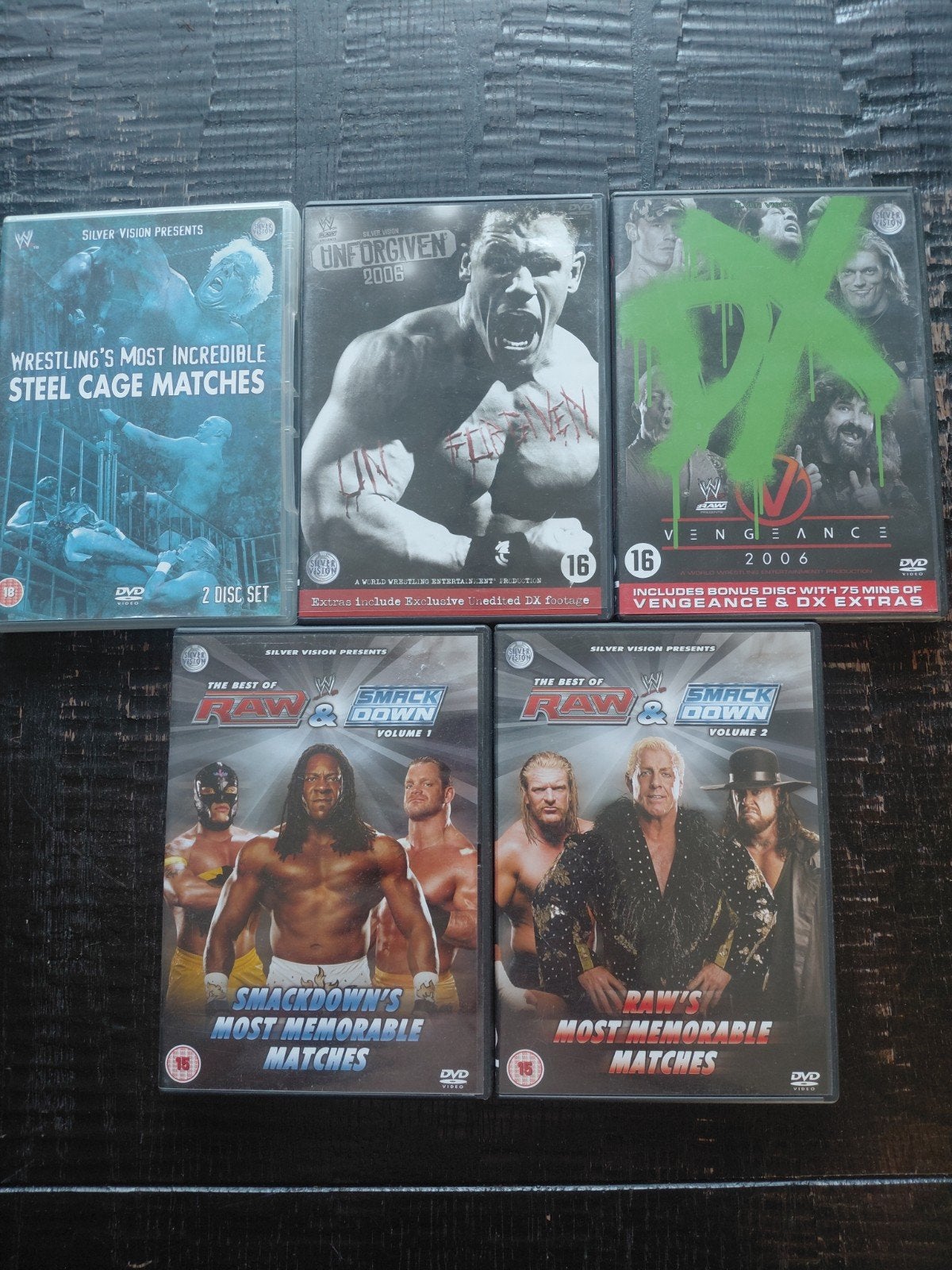 wrestling wwe dvd's, Vanaf 16 jaar, Verzenden, Gebruikt