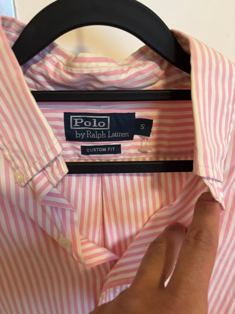 Ralph lauren blouse 100% origineel, Kleding | Heren, Ophalen of Verzenden, Zo goed als nieuw, Roze, Halswijdte 38 (S) of kleiner