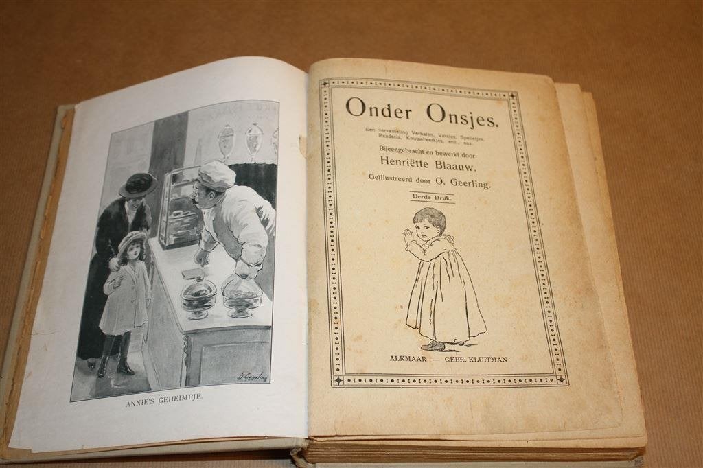 Onder onsjes. Henriëtte Blaauw. 3e dr. 1922., Ophalen of Verzenden, Gelezen