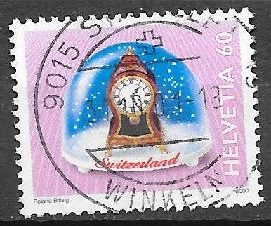 Zwitserland: Mi. 1713 uit 2000   klok, Ophalen of Verzenden, Gestempeld