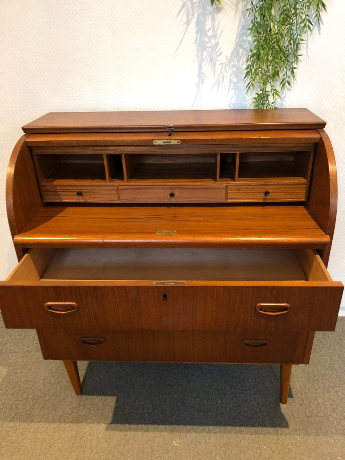 Vintage deens bureau/ ladekast, Ophalen, Gebruikt