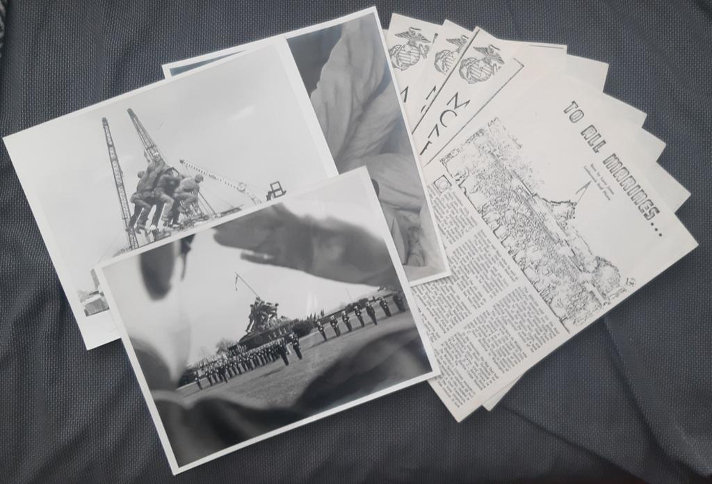 Info & foto's inzake USMC monument Arlington USA, Verzamelen, Militaria | Tweede Wereldoorlog, Ophalen of Verzenden, Marine, Amerika