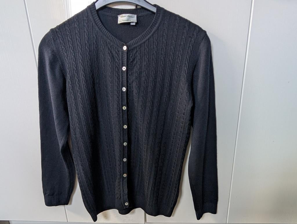 Wollen vest Peter hahn mt. 38, d. Blauw, Ophalen of Verzenden, Zo goed als nieuw, Maat 38/40 (M)