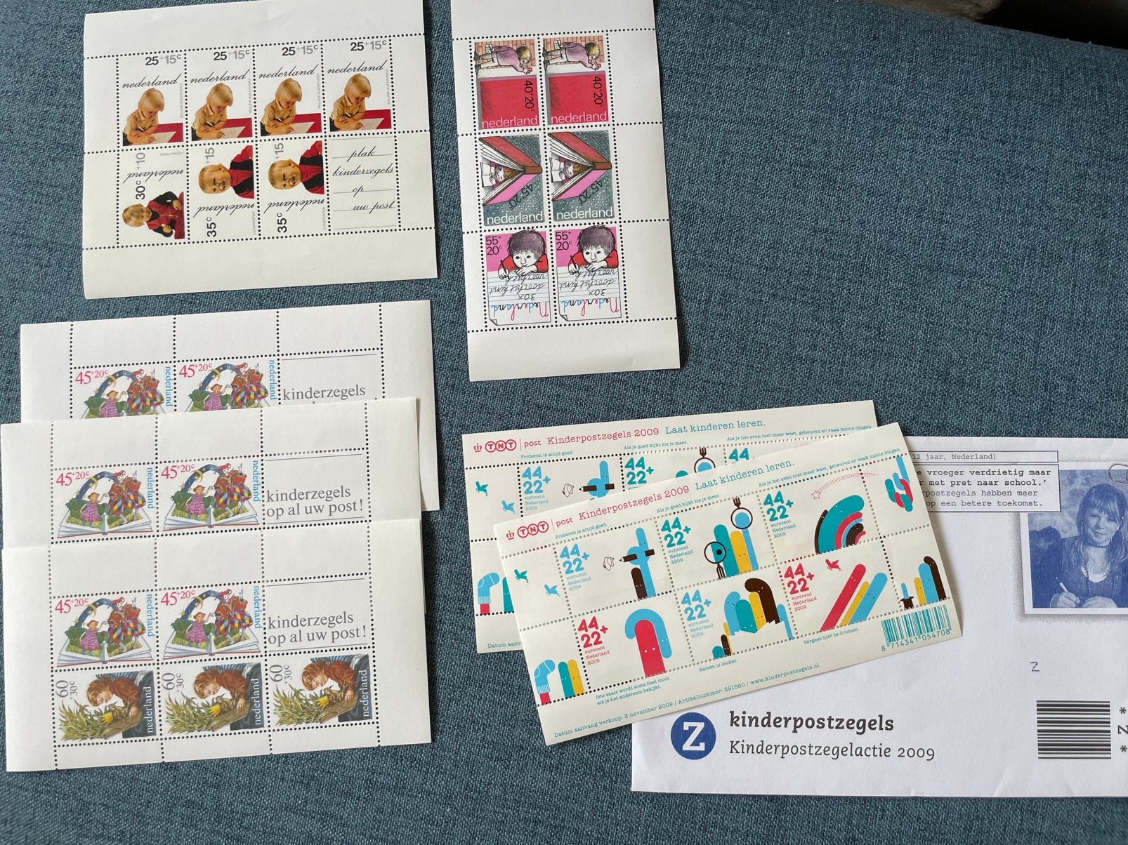 Ongestempelde kinderpostzegels en kaarten, Ophalen of Verzenden, Nederland