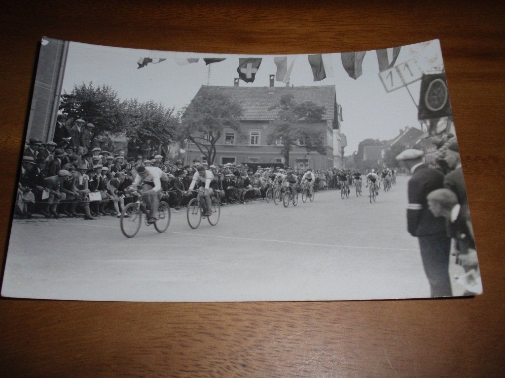 Fotokaart wielerwedstrijd Wielrennen Sport, Verzenden, 1920 tot 1940, Ongelopen, Sport en Spel
