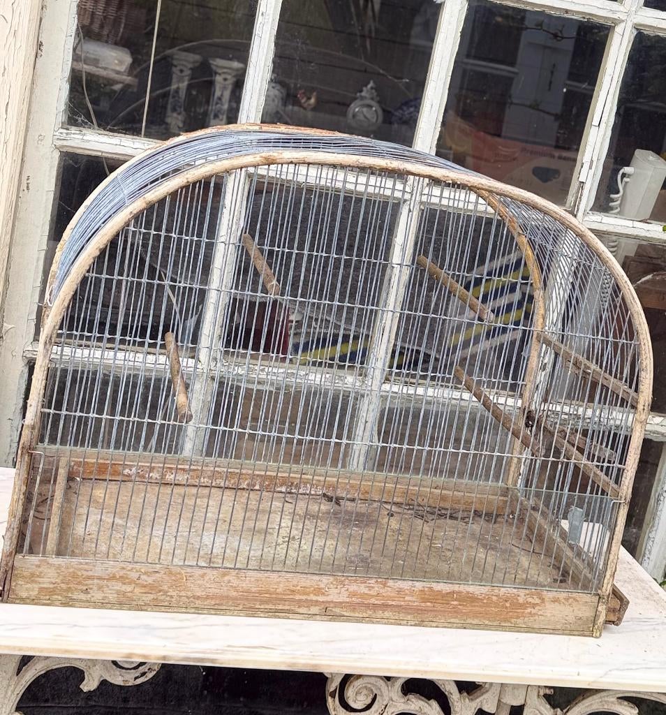 Zelfgemaakt Vogelhok met schuif lade, Ophalen, Gebruikt, Hout, Vogelkooi