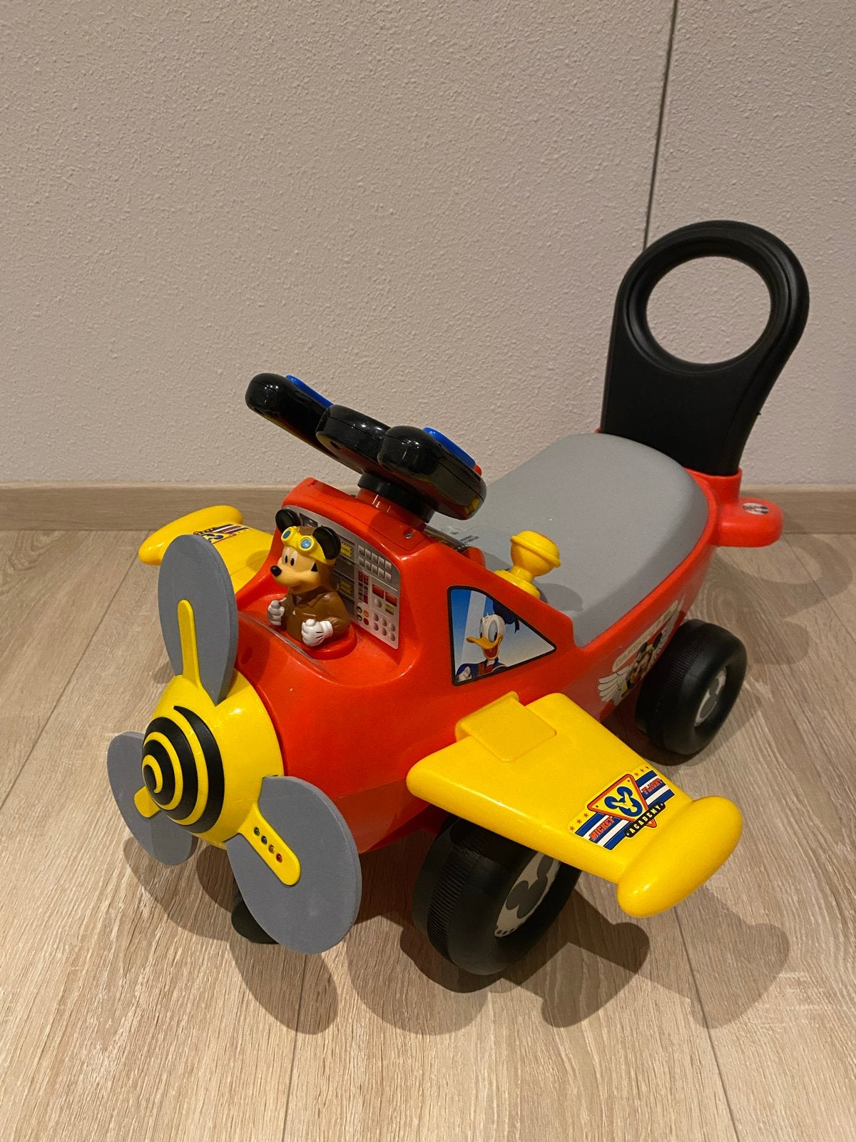 Mickey Mouse vliegtuig loopauto, Ophalen, Nieuw, Loopvoertuig