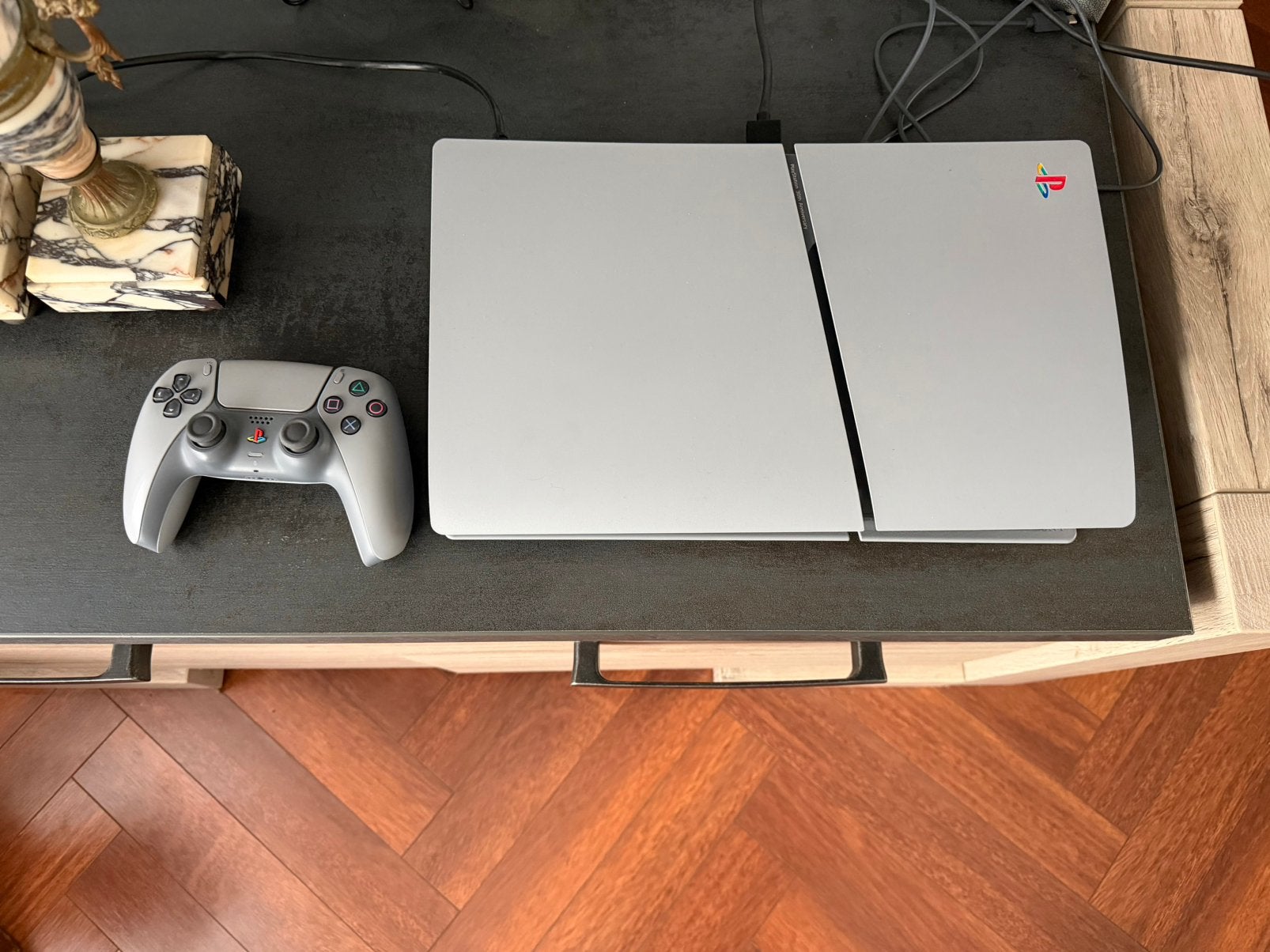 Te koop playstation 5 30th anniversary! Met doos, Spelcomputers en Games, Spelcomputers | Sony PlayStation 5, Ophalen, Zo goed als nieuw