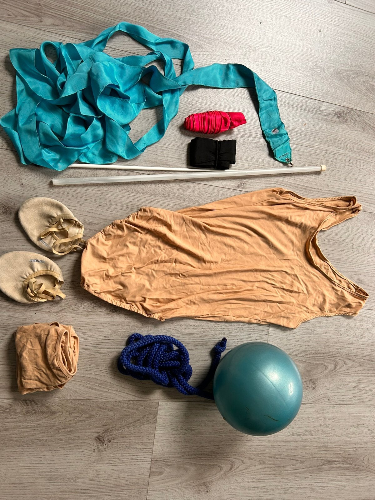 Kleding + accessoires voor ritmische  gymnastiek  pastorelli, Sport en Fitness, Ophalen of Verzenden, Gebruikt