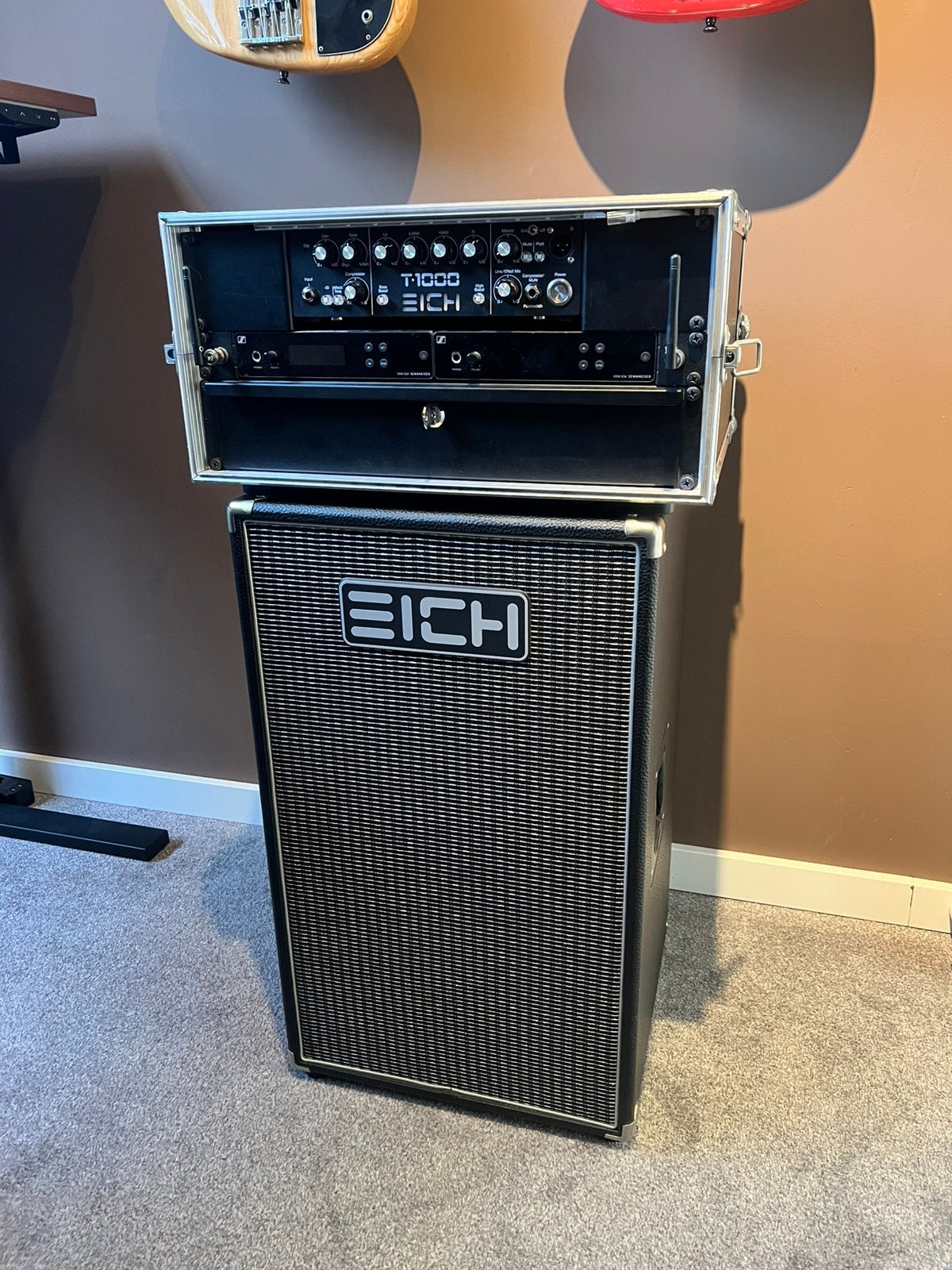 Eich T-1000 Black Edition + Eich 212S incl. covers, Muziek en Instrumenten, Ophalen, Zo goed als nieuw, Basgitaar, 100 watt of meer