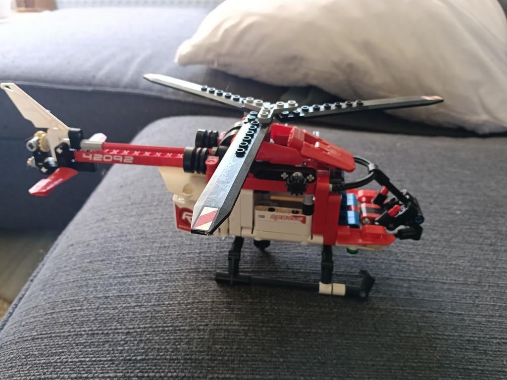 Lego Technic Helikopter 42092, Lego, Ophalen of Verzenden, Zo goed als nieuw, Complete set