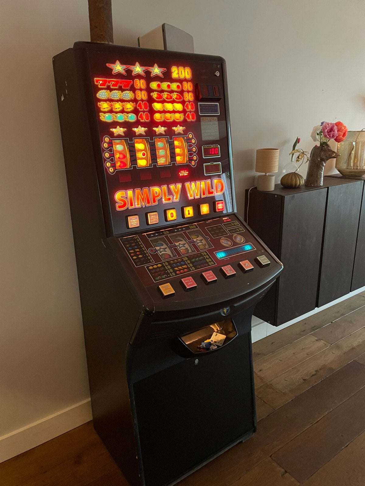 Simply Wild fruitautomaat, Overige munten, Ophalen, Gebruikt, Met sleutels