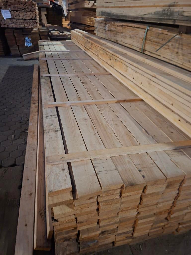 Vuren bekisting planken 25 x 100.nog 1000m, Minder dan 25 mm, Ophalen of Verzenden, Plank, 300 cm of meer