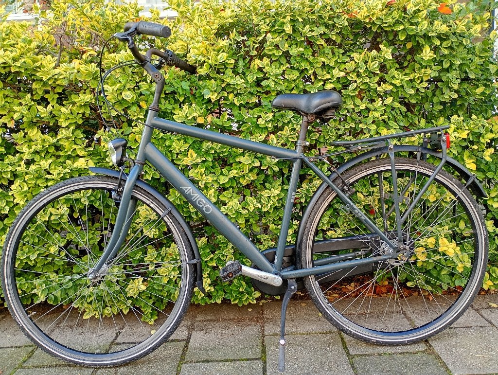 Amigo herenfiets, Gebruikt, Velgrem, Versnellingen, Ophalen