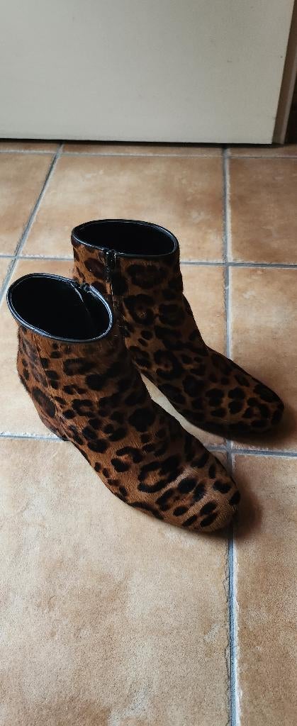 Nieuwe panter zara dames enkel laarzen maat 39, Bruin, Zara, Lage of Enkellaarzen, Nieuw