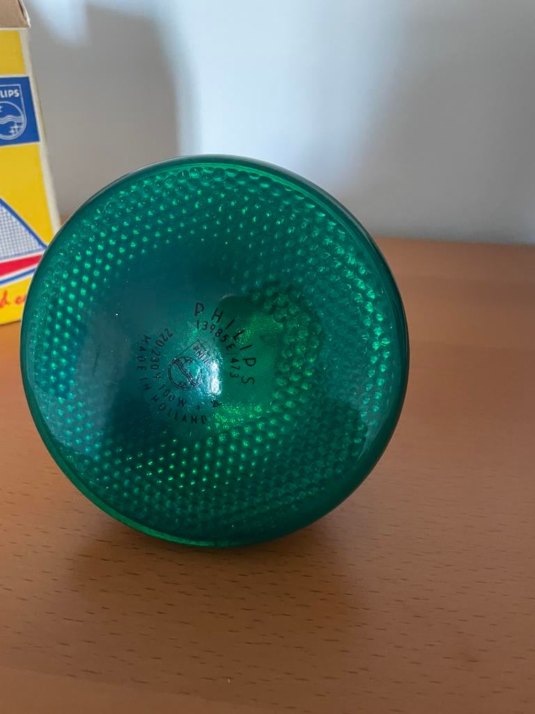 Vintage Philips Comptalux Flood Color lamp 100W met doos, Ophalen of Verzenden, Gebruikt