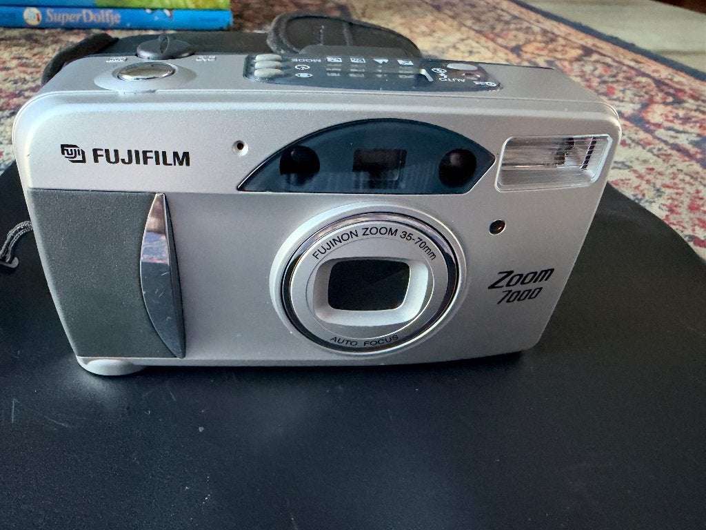 Mooie werkende Fujifilm Zoom 7000 compactcamera met tasje, Audio, Tv en Foto, Ophalen of Verzenden, Zo goed als nieuw, Compact