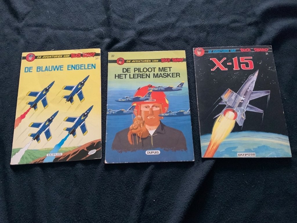 Buck Danny 3 albums, Gelezen, Vic Hubinon, J.-M. Charlier, Ophalen of Verzenden, Meerdere stripboeken