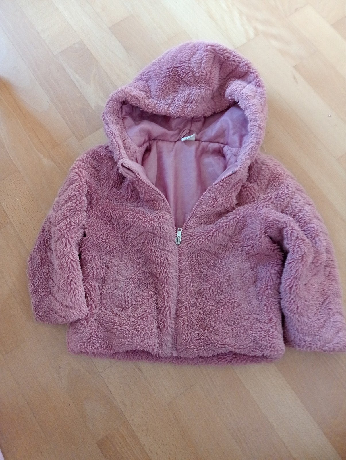 Roze teddy jasje, winterjas, Hema maat 98/104, Meisje, Ophalen of Verzenden, Zo goed als nieuw, Hema