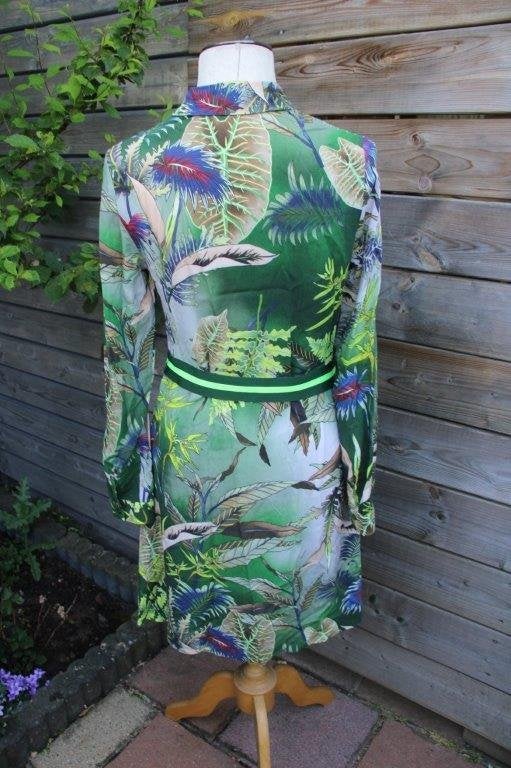 Doorknoopjurk groen Geisha mt S/36 Vaste prijs AANBIEDING, Kleding | Dames, Jurken, Geisha, Ophalen of Verzenden, Zo goed als nieuw