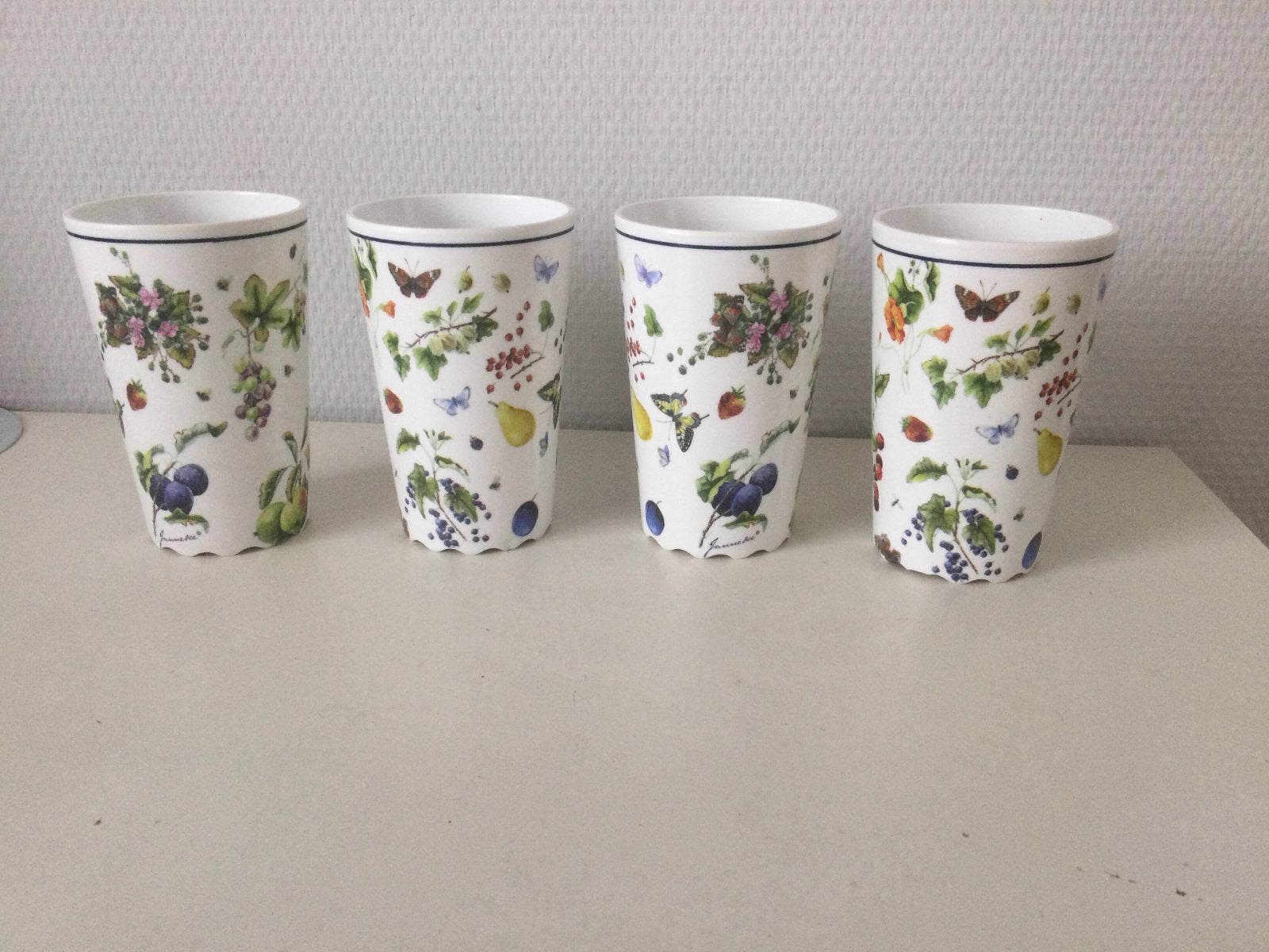 4 Mepal mokken camping servies Janneke brinkman, Nieuw, Ophalen of Verzenden, Overige stijlen, Kop(pen) en/of Schotel(s)