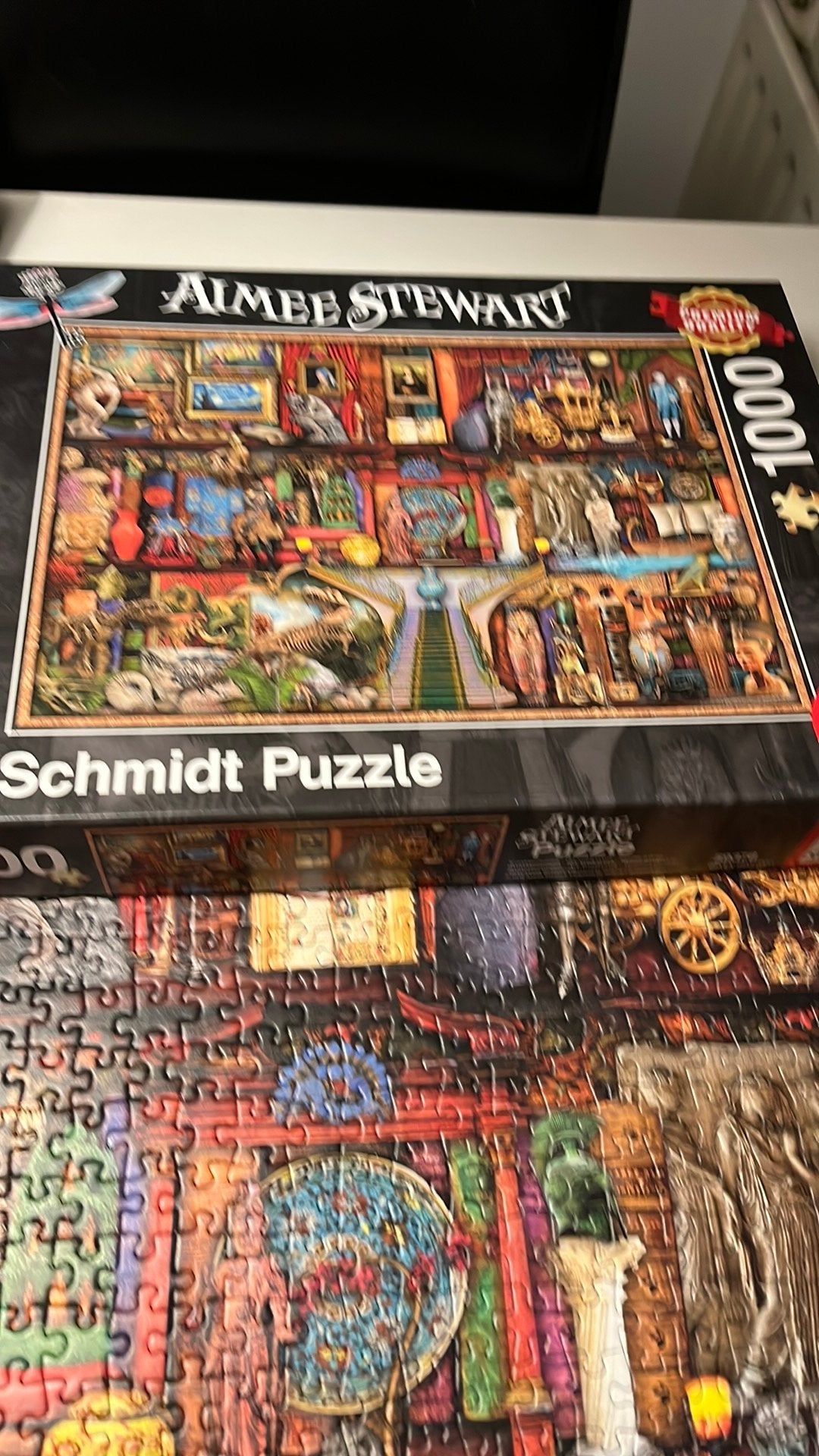 Schmidt puzzle 1000 st kompleet, Hobby en Vrije tijd, Denksport en Puzzels, Ophalen, 500 t/m 1500 stukjes, Zo goed als nieuw