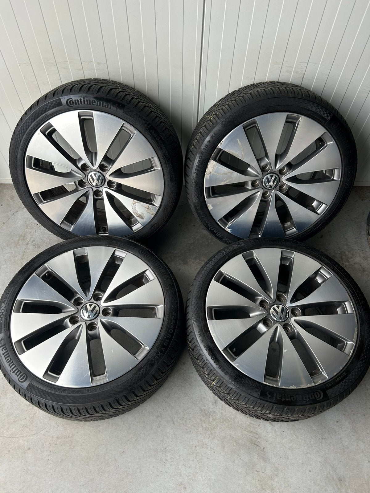 Originele Volkswagen Golf 5 6 7 Caddy Bilbao 5x112 18 Inch, 18 inch, Banden en Velgen, Ophalen of Verzenden, All Season
