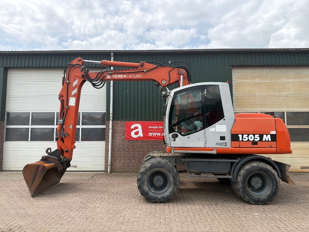 Mobiele kraan Atlas 1505, Ophalen, Graafmachine