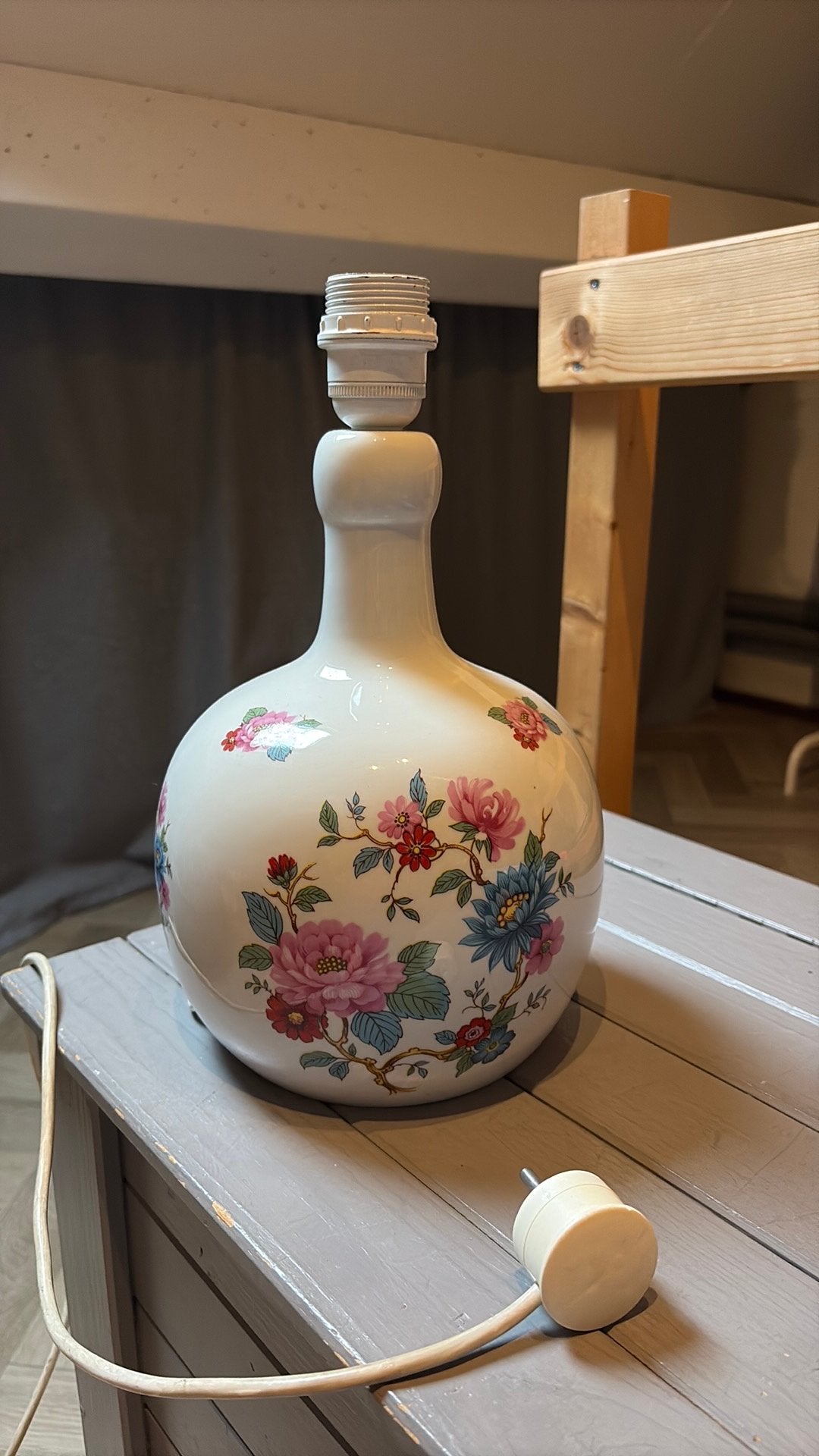 Oude vintage lamp, Ophalen of Verzenden, Gebruikt, Minder dan 50 cm