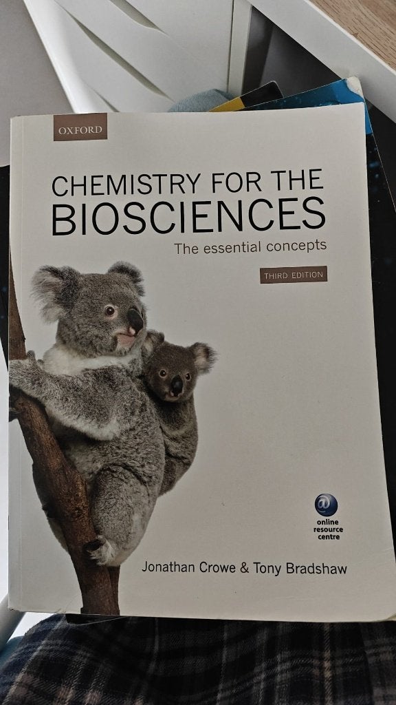 Chemistry for the biosciences - Third edition, Ophalen of Verzenden, Zo goed als nieuw, Crowe & Bradshaw, Natuurwetenschap