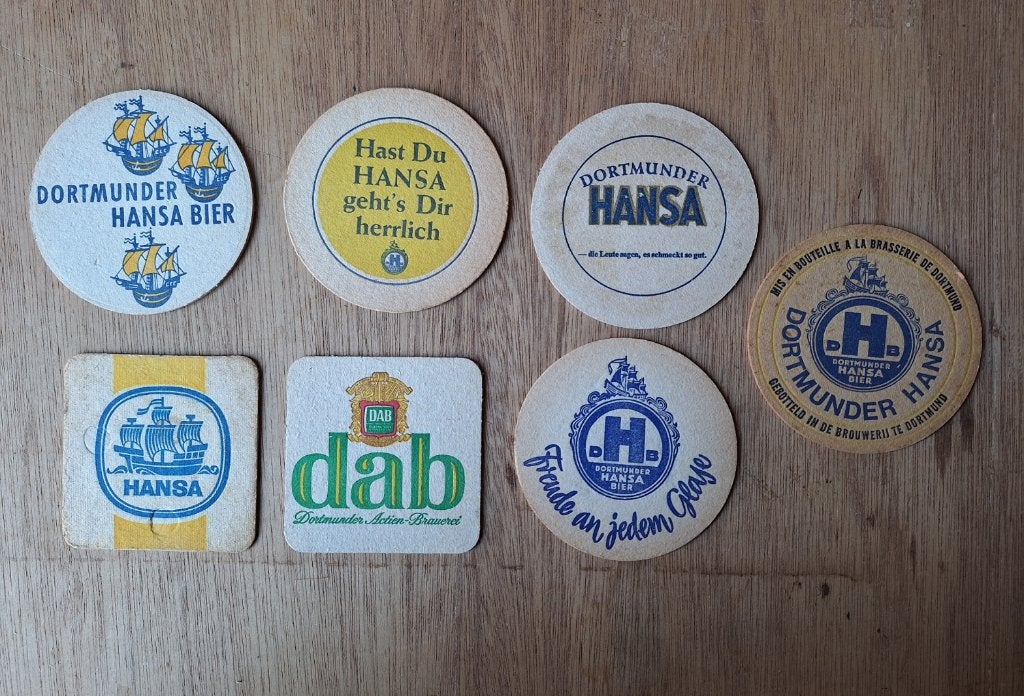 7 verschillende bier viltjes, Antiek en Kunst, Curiosa en Brocante, Ophalen of Verzenden