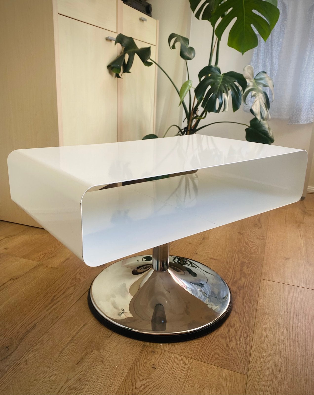 Vintage Space Age salontafel retro design, Huis en Inrichting, Tafels | Salontafels, Ophalen, Minder dan 50 cm, 50 tot 100 cm