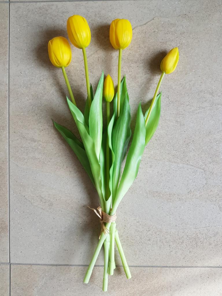 Gele tulpen kunst, Ophalen of Verzenden, Nieuw