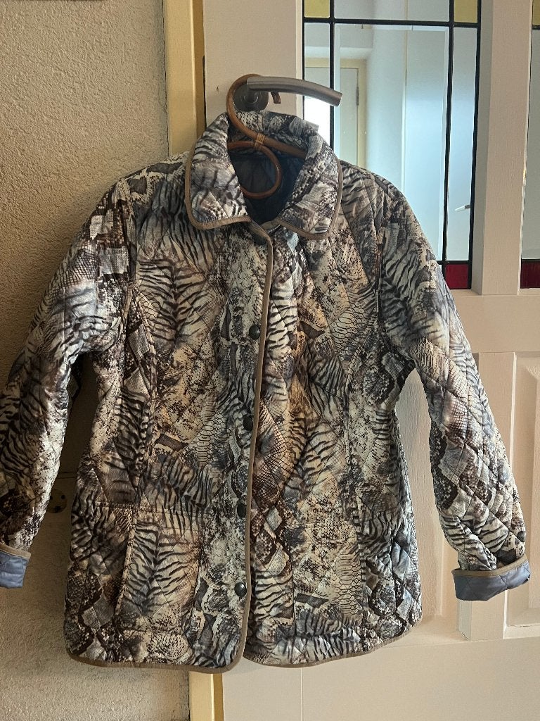 dames winterjas mt 42 Barbara Lebek 2 zijdig draagbaar, Kleding | Dames, Blauw, Maat 42/44 (L), Ophalen of Verzenden, Zo goed als nieuw