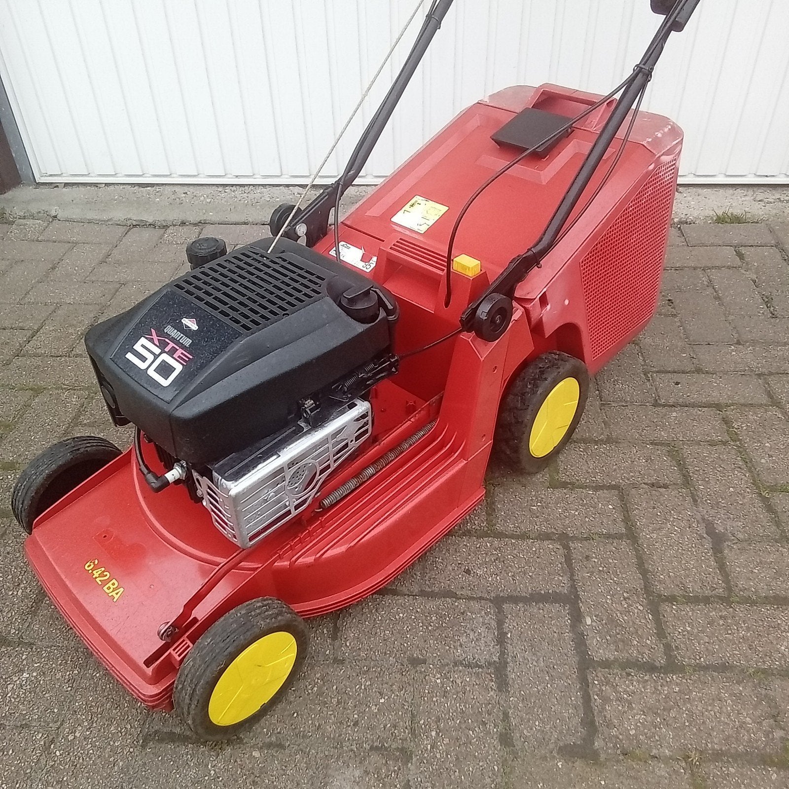 WOLF GARTEN GRASMAAIER WIELAANDRIJVING BENZINE MAAIER, Tuin en Terras, Grasmaaiers, Ophalen, Cirkelmaaier, Gebruikt, Wolf-Garten