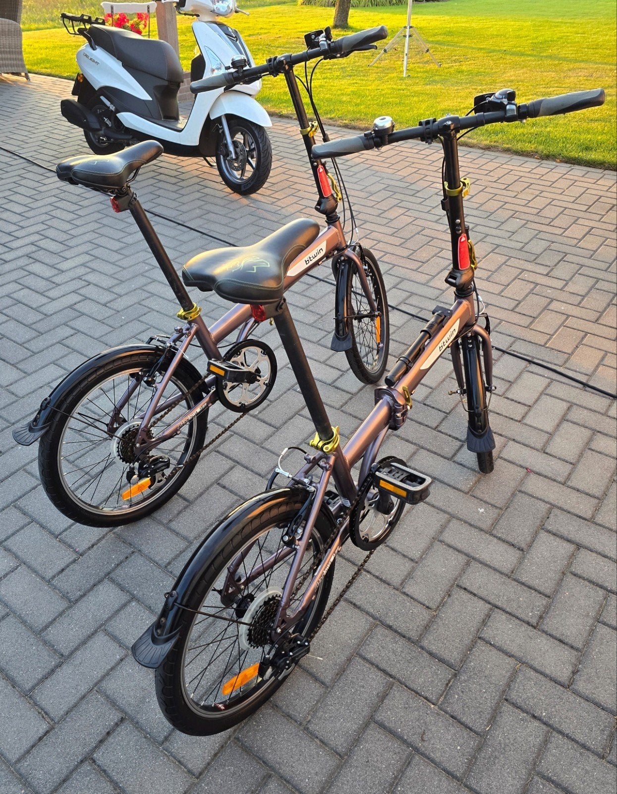 BTwin vouwfietsen, Ophalen, 20 inch of meer, Gebruikt, Velgrem