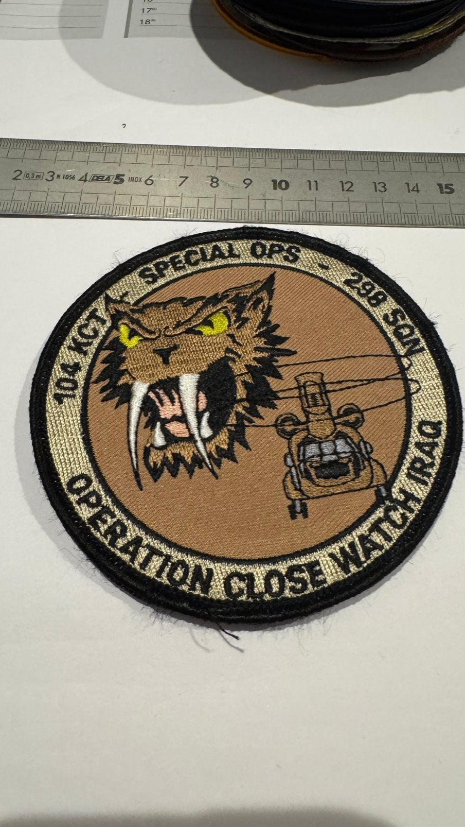 Patch 298 squdron special ops kct, Ophalen of Verzenden, Luchtmacht, Nederland, Embleem of Badge