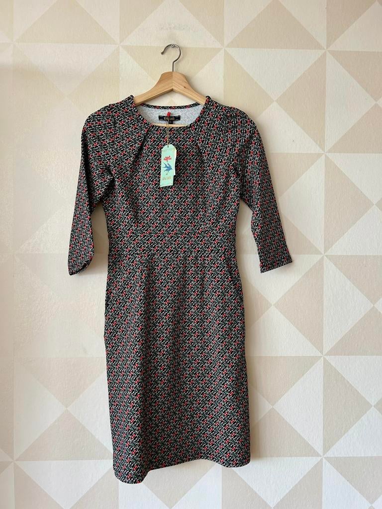 King Louie Mona Dress jurk zwart XS/34 NIEUW, Zwart, Nieuw, Ophalen of Verzenden, Maat 34 (XS) of kleiner