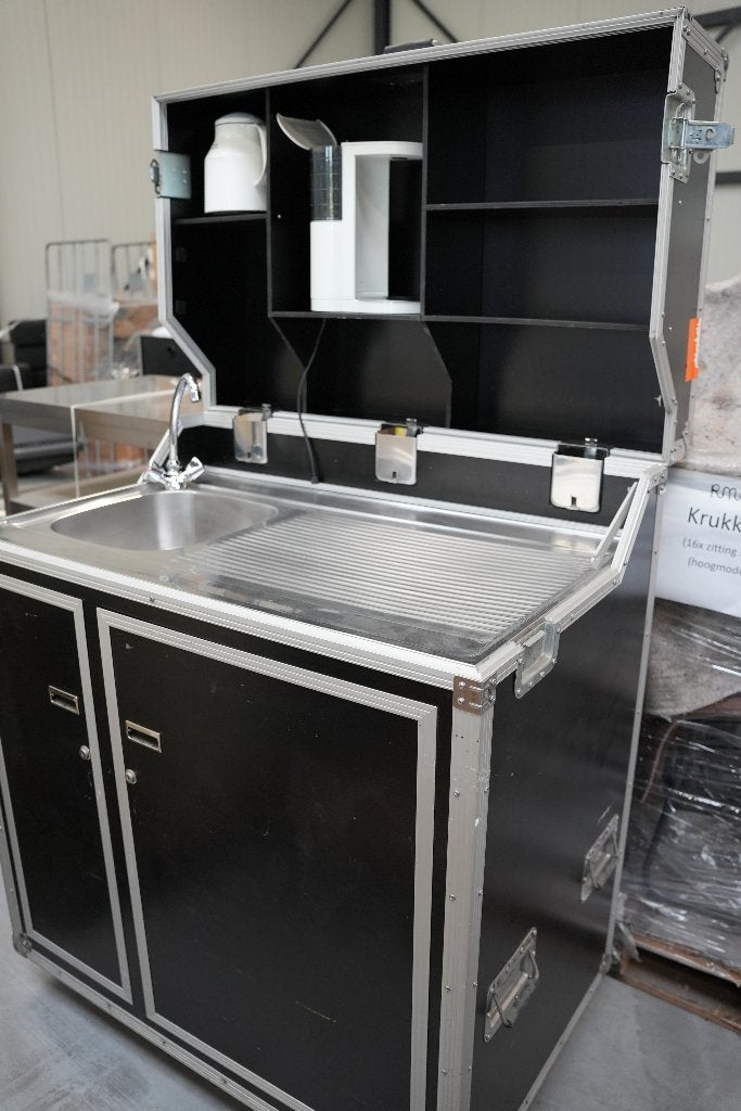 mobiele kitchenette keukenunit, Ophalen, 100 tot 150 cm, 100 tot 150 cm, Zo goed als nieuw