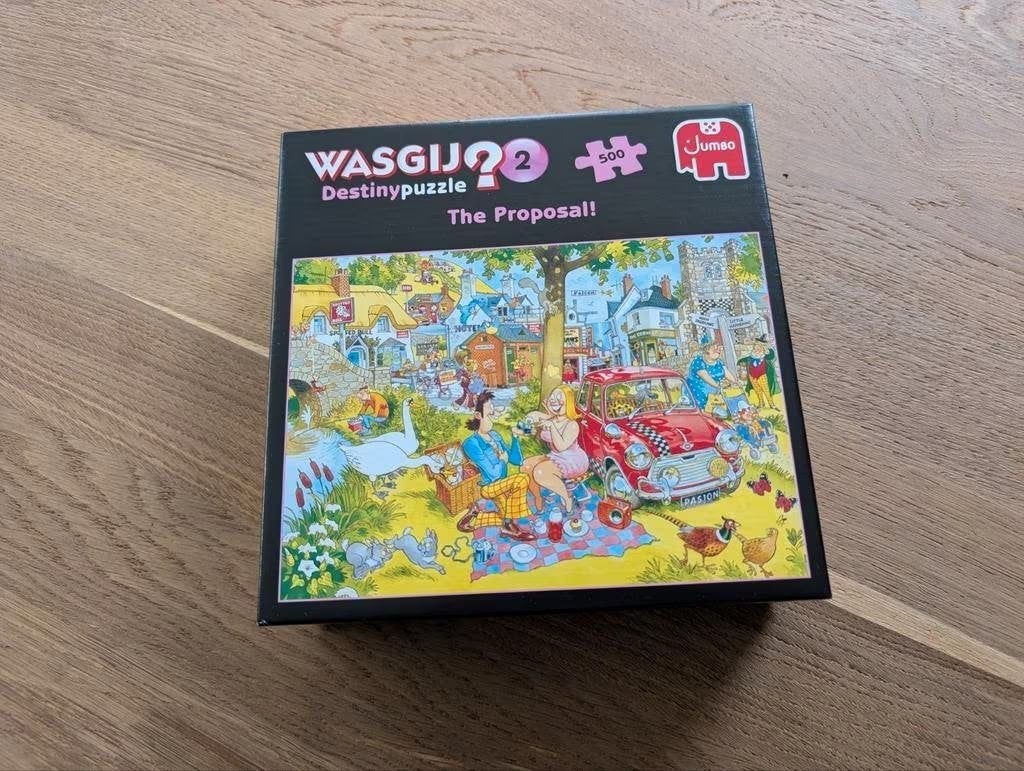 Wasgij Destiny 2 - The Proposal!, Ophalen of Verzenden, 500 t/m 1500 stukjes, Zo goed als nieuw, Legpuzzel