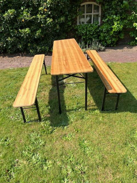 biertafel, Tuin en Terras, Picknicktafels, Ophalen, Zo goed als nieuw, Inklapbaar, Rechthoekig
