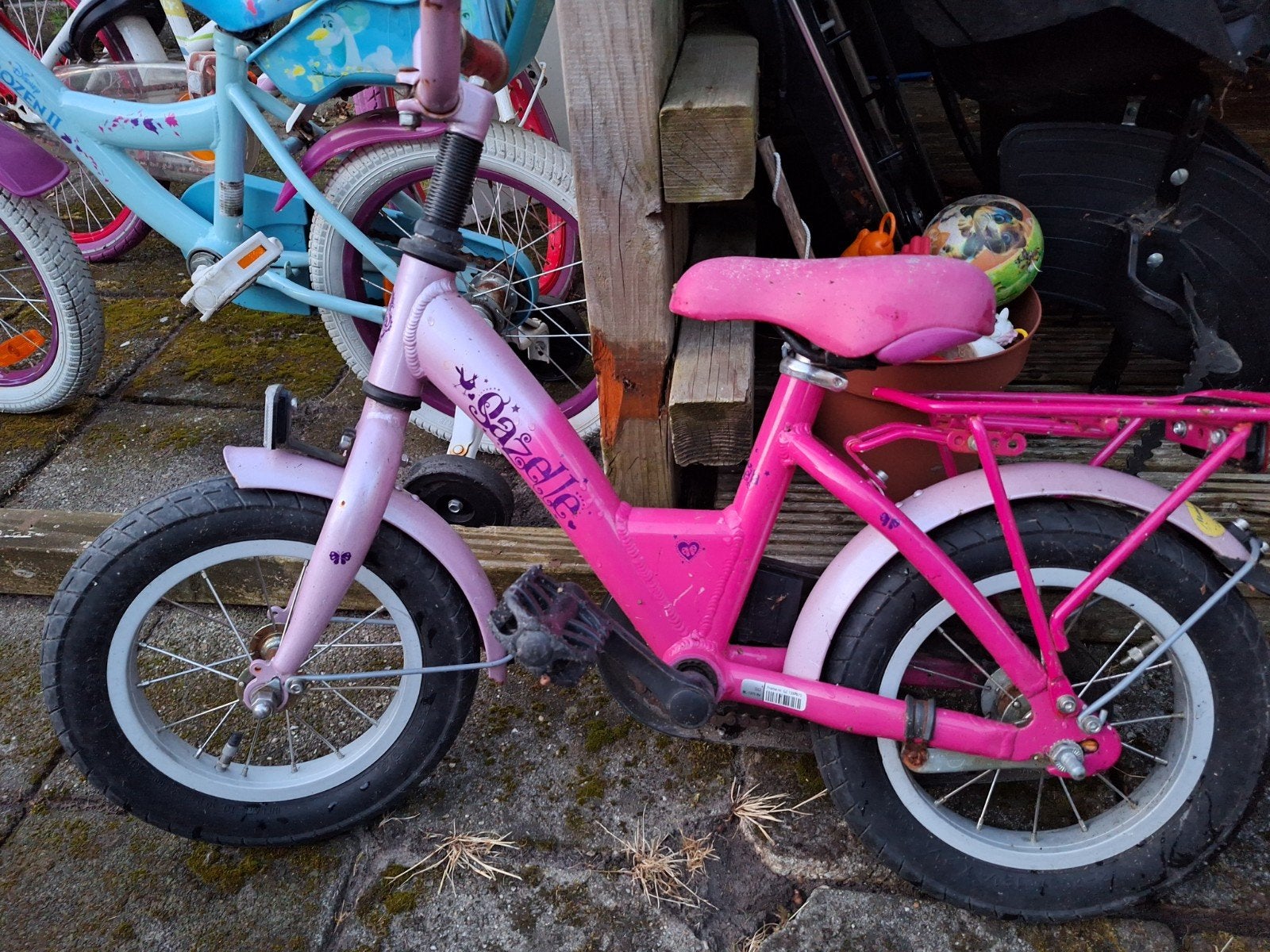 Gazelle kinderfiets 12,5 inch - Roze/Lila meisjesfiets, Fietsen en Brommers, Fietsen | Kinderfietsjes, Gebruikt, Minder dan 16 inch