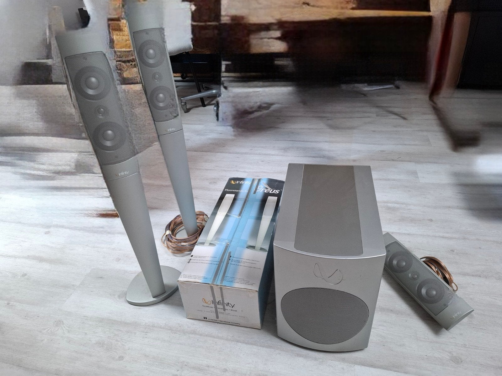 Infinity Oreus 5.1 Surroundset met Subwoofer, Gebruikt, Surroundset, Geschikt voor surround/home cinema, Ophalen