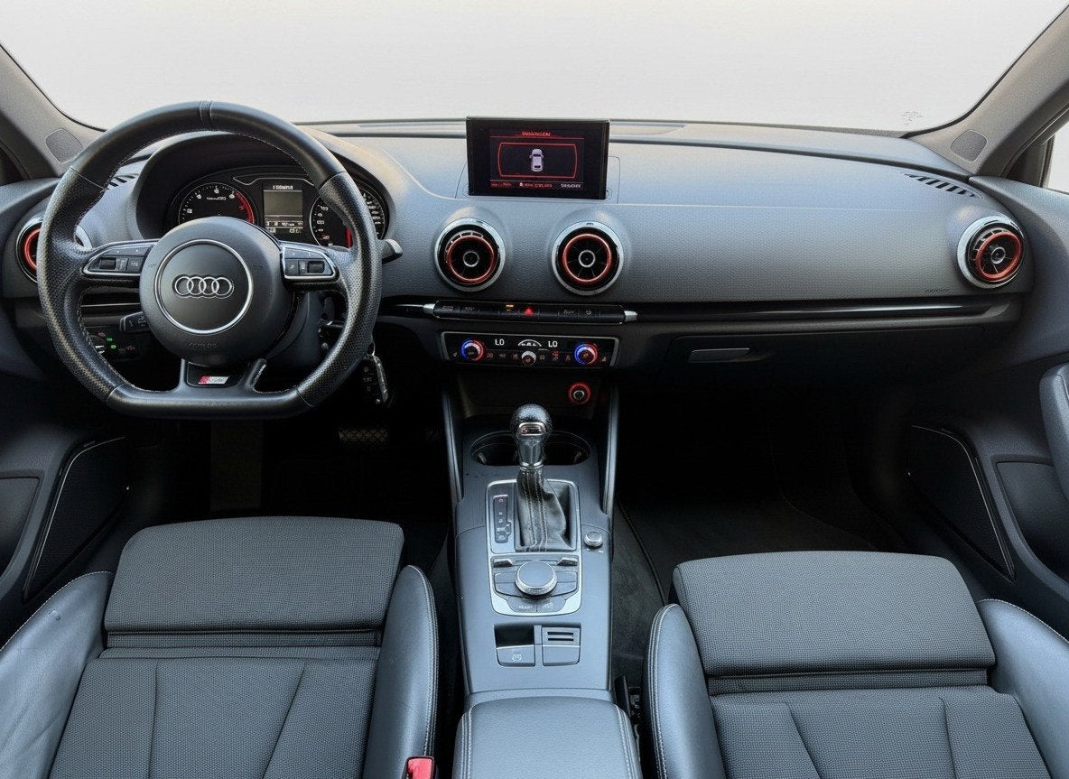Audi A3 Sportback 1.8 TFSI Ambition S-line|Automaat|Stoelver, Auto's, Audi, Gebruikt, 4 cilinders, Leder en Stof, Wit